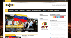 Desktop Screenshot of consejosuperiordeltransporte.org
